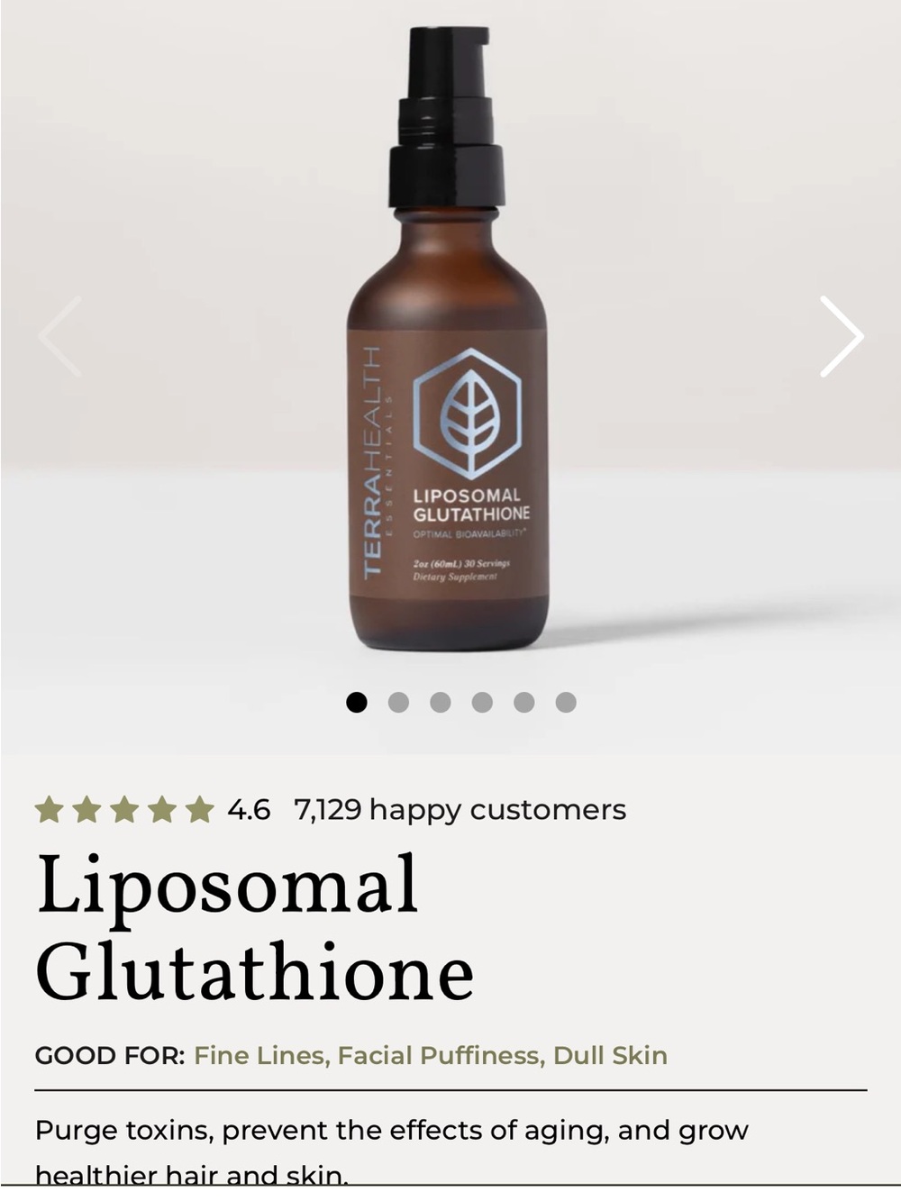 2 bottles Liposomal Glutathione – Brown Bottle 2oz